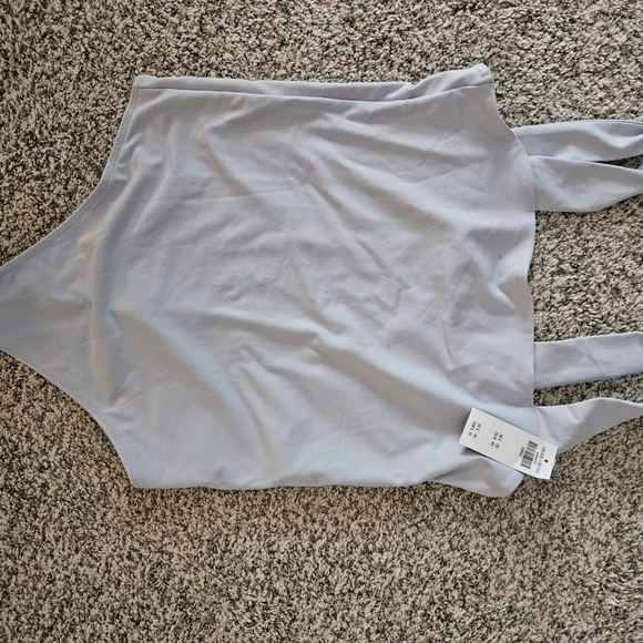 Abercrombie square neck light blue body suit - Picture 2 of 2
